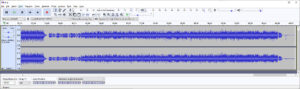 End of recording in Audacity