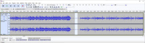 selection of residual noise between tracks