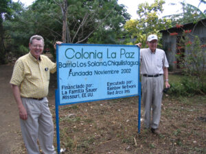 Keith Jaspers and Mel West at Colonia La Paz